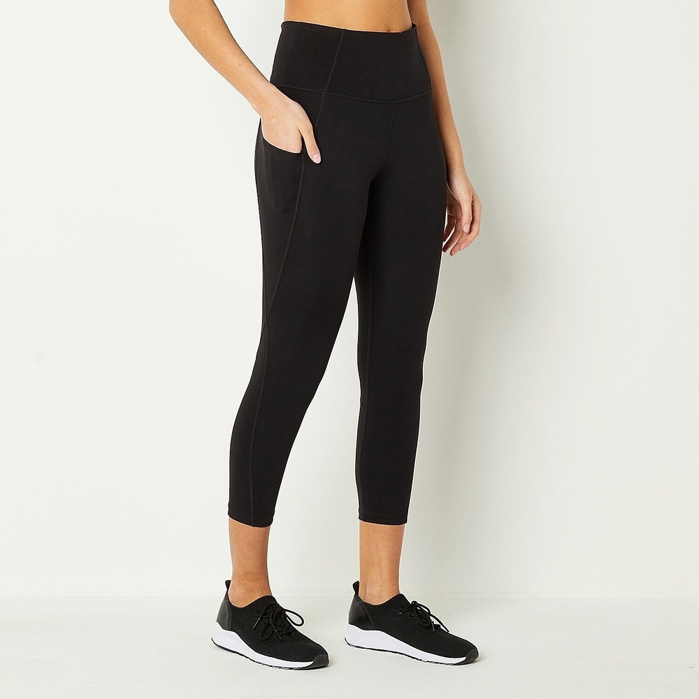 MSRP $40 Xersion EverUltra Womens S Petite High Rise Cropped Legging Quick Dry
